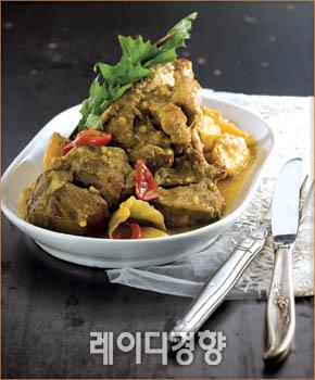 돼지갈비 카레찜