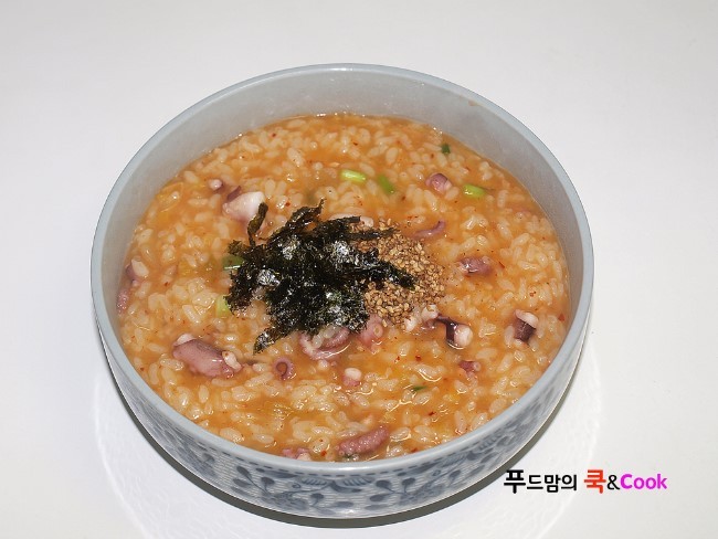 매콤하게 맛있는 낙지김치죽